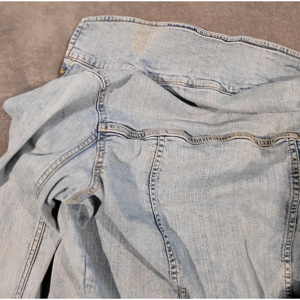 Thereabouts Girls/Boys Light Wash Denim Jacket Size L (14-16) Recycled Cotton